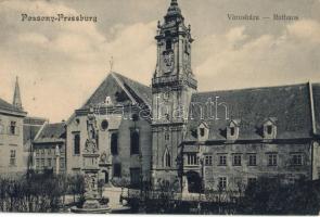 Pozsony, Pressburg; Városháza, Sudek Antal kiadása / town hall (wet damage)