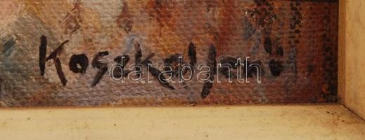 Koszkol jelzéssel: Circus Maximus. Olaj, farost, keretben, 33×43 cm