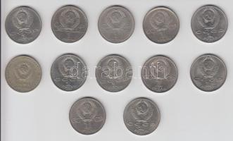 Oroszország 1967-1991. 1R (12xklf) T:vegyes Russia 1967-1991. 1 Roubles (12xdiff) C:mixed