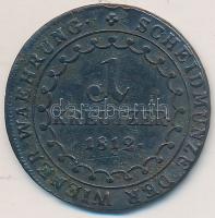 Ausztria/magyar verdejel 1812B 1Kr T:2,2-