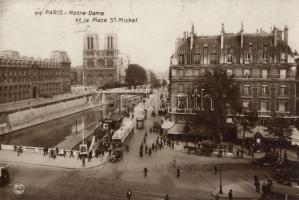 Paris, Notre Dame et la Place St Michel / St. Michael square