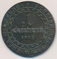 Ausztria/magyar verdejel 1812G 1Kr T:2-