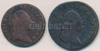 1781S 1/2Kr + 1790S 1Kr T:3