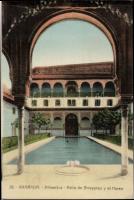 Granada, Alhambra; Patio de Arrayanes y el Haren (fa)