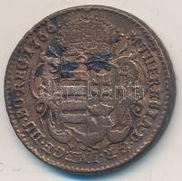 1766. Rézdénár "Mária Terézia" zárt koronás T:2-