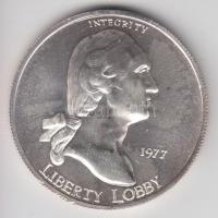 Amerikai Egyesült Államok 1977. "Liberty Lobby - George Washington / 1E" Ag emlékérem (31....