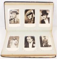 cca 1930-1940 2 db fotóalbum régi színészek fotóival és aláírásaival