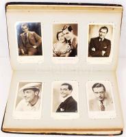 cca 1930-1940 2 db fotóalbum régi színészek fotóival és aláírásaival