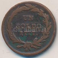 Olasz Államok / Milánó 1777S 1S Cu T:3
Italian States /Milan 1777S 1 Soldo Cu C:F