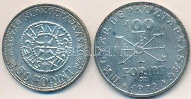 1972. 50Ft Ag + 100Ft Ag "Szt.István" pár T:BU Eredeti plasztiktokban!
Adamo EM38,39