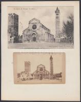 cca 1890 Verona fotó 9x11 cm + hozzá egy képeslap / photo