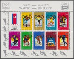 1979 Téli olimpia, Lake Placid kisív Mi 1683-1691 + blokk Mi 42