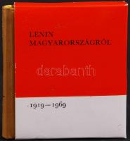 Lenin: Magyarországról 1919-1969. Minikönyv, készült 200 számozott példányban, kiadói műbőr kötés, v...