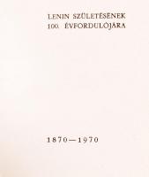 Torma Károly (szerk.): Lenin születésének 100. évfordulójára 1870-1970. Minikönyv, illusztrált, kiad...