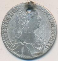 Ausztria 1747. 6Kr Ag "Mária Terézia" Hall T:3 Ly. Fny. Austria 1747. 6 Kreuzer Ag "Maria Theresia" Hall C:F hole, ear mark