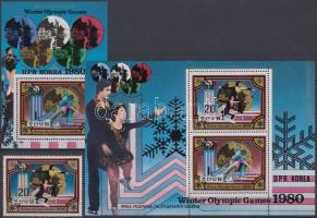 Téli olimpia arany érmesei bélyeg + kisív + blokk, Winter Olympics gold medalists stamp + minisheet + block