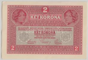 1917. 2K "Deutschösterreich" felülbélyegzéssel (3x) egymás utáni sorszámmal T:I-