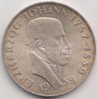 Ausztria 1959. 25Sch Ag "Johann főherceg" T:2- Austria 1959. 25 Schilling Ag "Archduke Johann" C:VF