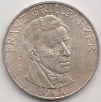 Ausztria 1964. 25Sch Ag "Franz Grillparzer" T:2- Austria 1964. 25 Schilling Ag "Franz Grillparzer" C:VF