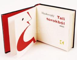 Majakovszkij: Teli torokból. Versek. Bp., Kossuth. Minikönyv, számozott példány, kiadói műbőr kötés,...