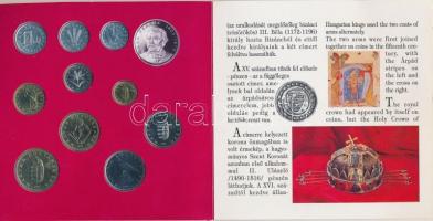 1994. 10f-100Ft 10klf db + 200Ft Ag "Deák" dísztokos szettben T:BU