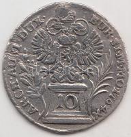 Ausztria 1764. 10Kr Ag "Mária Terézia" T:2-,3 lyuktömött Austria 1764. 10 Kreuzer Ag "Maria Theresia" C:aVF plugged hole