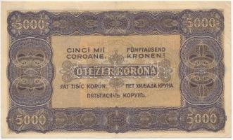 1923. 5000K "Magyar Pénzjegynyomda Rt." T:III (szép papír)