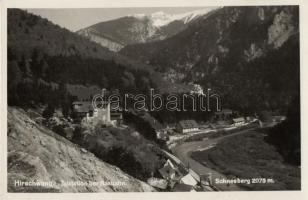 4 db régi, osztrák képeslap / 4 Austrian postcards: Ebensee, Baden bei Wien, Hirschwang, Grossglockner