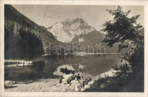 4 db régi, osztrák képeslap / 4 Austrian postcards: Ebensee, Baden bei Wien, Hirschwang, Grossglockn...