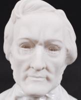 Herendi Wagner mellszobor, fehér mázas, jelzett, hibátlan, m:22 cm