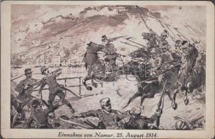 14 db régi katonai témájú motívum lap / 14 mainly old motive cards, soldiers, military WWI