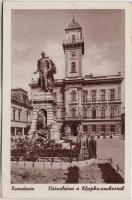 Komárom, Városháza, Klapka-szobor / town hall, Klapka statue (EB)