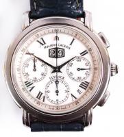 Automata férfi Maurice Lacroix Flyback karóra bőr szíjjal
