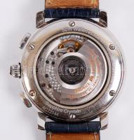 Automata férfi Maurice Lacroix Flyback karóra bőr szíjjal