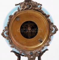 Porcelán fejű spiáter állóóra, kulcs nélkül, nem működik