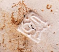 cca 1930 Lillafüred feliratú, jelzett kerámia fiúcska figura. Hibátlan 11 cm