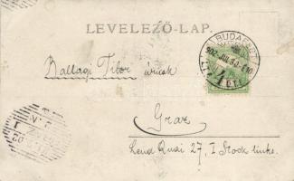 1902 Budapest, Duna-parti szalonnasütés, photo (EK)