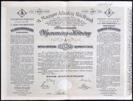 Budapest 1906. "A Magyar Jelzálog-Hitelbank Nyeremény-Kötvény" "A" (3x) és "...