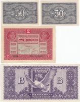 60db vegyes magyar bankjegy, koronák, pengők, köztük szép hajtatlan darabok is T:vegyes