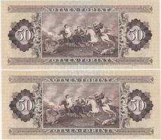 1980. 50Ft (2x) egymáshoz közeli sorszámmal T:I