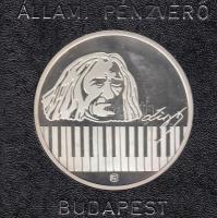 Fülöp Zoltán (1951-) 1986. "175 éve született Doborjánban Liszt Ferenc - 100 éve nyugszik a Bayreuthi temetőben" Ag emlékérem ÁP dísztokban és tanúsítvánnyal (12g/0.925/32mm) T:PP Csak 3000db!