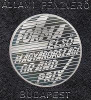 Fülöp Zoltán (1951-) 1986. "Hungaroring - Forma 1 Első Magyarországi Grand Prix" Ag emlékérem ÁP dísztokban (12g/0.925/32mm) T:PP