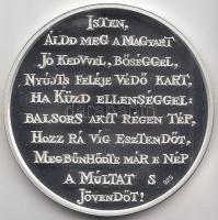 1996. "A Honfoglalás emlékére / Kik Vagyunk" Ag emlékérem (31.1g/0.925/42,5mm) T:PP Díszto...