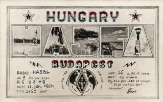 1950 Budapest QSL-lap (fl)