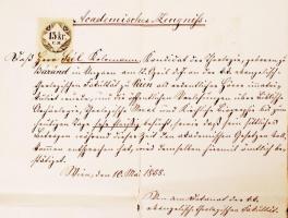 1858 Szél Kálmán nagyszalontai református esperes, Arany Júlia későbbi férjének bécsi protestáns the...