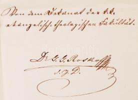 1858 Szél Kálmán nagyszalontai református esperes, Arany Júlia későbbi férjének bécsi protestáns the...