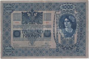 1902. 1000K piros "MAGYARORSZÁG" körbélyegzővel T:III (fejnél beszakadás)