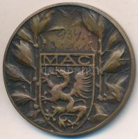 ~1930. "Magyar Athletikai Club" Br emlékérem (37mm) T:1-