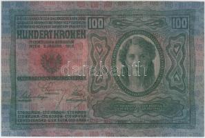 1912. 100K felülbélyegzés nélkül T:I