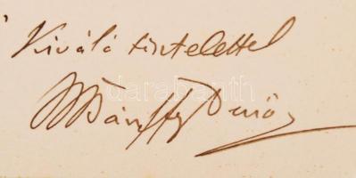 1906 Bánffy Desző miniszterelnök saját kézzel írt levele Széll Kálmán nagyszalontai esperesnek, Aran...